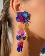 Load image into Gallery viewer, Paparazzi - Under the Waves - Purple Earrings