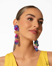 Load image into Gallery viewer, Paparazzi - Under the Waves - Purple Earrings