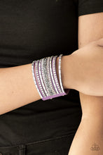 Load image into Gallery viewer, Paparazzi - Rhinestone Rumble - Purple Bracelet