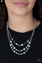 Load image into Gallery viewer, Paparazzi - Let The Record GLOW - Green Necklace