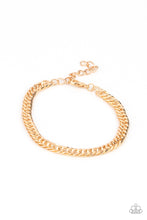 Load image into Gallery viewer, Paparazzi - Very Valiant - Gold Urban Bracelet