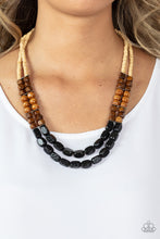 Load image into Gallery viewer, Paparazzi - Bermuda Bellhop - Black Necklace