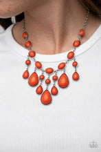 Load image into Gallery viewer, Paparazzi - Mediterranean Mystery - Orange Necklace