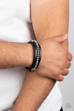 Load image into Gallery viewer, Paparazzi - Easy on the Hardware - Black Bracelet