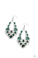 Load image into Gallery viewer, Paparazzi - Majestic Masquerade - Green Earring