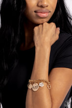 Load image into Gallery viewer, Paparazzi - GLITTER and Grace - Gold Bracelet