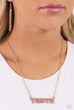 Load image into Gallery viewer, Paparazzi - Truth Trinket - Gold Necklace