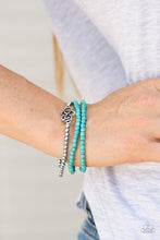 Load image into Gallery viewer, Paparazzi - Collect Moments - Blue Bracelet
