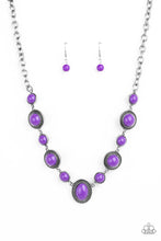 Load image into Gallery viewer, Paparazzi - Voyager Vibes - Purple Necklace
