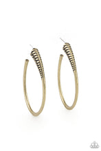 Load image into Gallery viewer, Paparazzi - Fully Loaded - Brass Earrings
