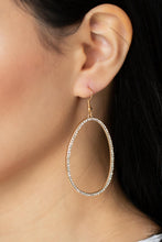 Load image into Gallery viewer, Paparazzi - OVAL-ruled! - Gold Earrings
