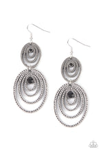 Load image into Gallery viewer, Paparazzi - Cosmic Twirl - Black Earrings
