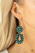 Load image into Gallery viewer, Paparazzi - Badlands Eden - Brass Earrings
